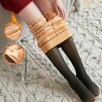 BareLure™ CozySheer™ Thermal Tights (Fake Sheer • Fleece Lined • Winter Warm)