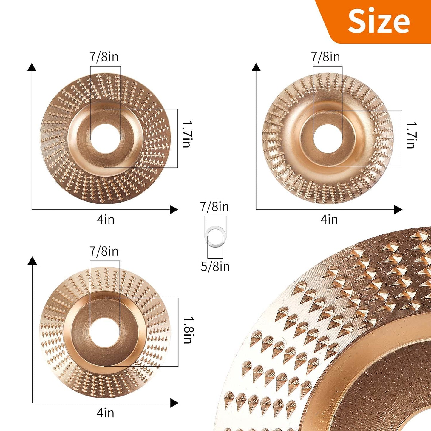 GripForge™ Wood Carving Disc Set