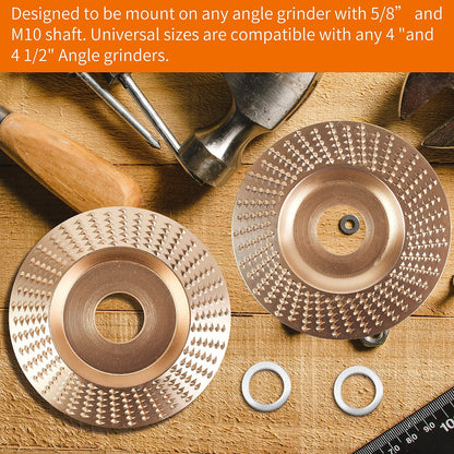 GripForge™ Wood Carving Disc Set